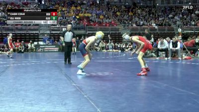 1A-113 lbs Champ. Round 1 - Eli Rieb, Alta/Aurelia vs Cash Cole, Highland, Riverside