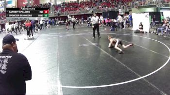 53 lbs Cons. Round 2 - Spencer Schweers, Wisner Rec Wrestling Club vs Barrett Spalding, Bayard Wrestling Club