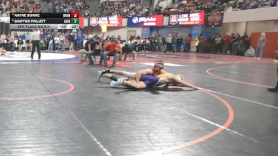 A - 165 lbs 5th Place Match - Kayne Burke, Browning vs Sawyer Pallett, Laurel