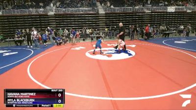 74 lbs Round 3 - Havana Martinez, North Big Horn Rams vs Myla Blackburn, Riverton USA Wrestling