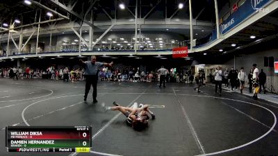 72 lbs Round 1 (8 Team) - Damien Hernandez, Kraken vs William Diksa, MD Maniacs