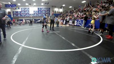 97 lbs Rr Rnd 2 - Paisleigh Carpenter, Midwest City Bombers Youth Wrestling Club vs Madison Owens, Hennessey Takedown Club