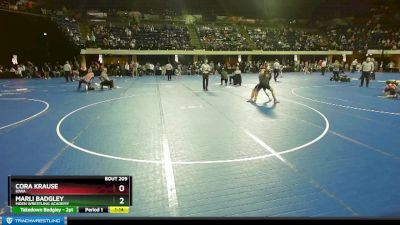 163 lbs Round 1 - Cora Krause, Iowa vs Marli Badgley, Moen Wrestling Academy