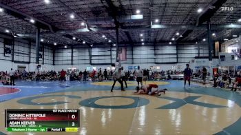 190 lbs Placement Matches (8 Team) - Dominic Hittepole, COMBAT ATHLETICS vs Adam Keever, HEADHUNTERS - GREEN