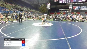145 lbs Cons 32 #2 - Brennan Warwick, Ohio vs Dj Neider, Idaho