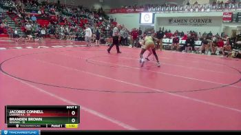 150 lbs Semis & 1st Wb (8 Team) - Branden Brown, Newnan vs Jacobee Connell, Lassiter H.S.