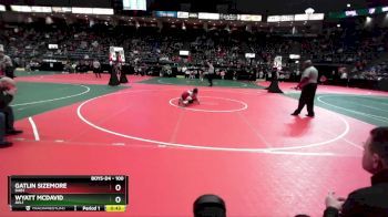 100 lbs Cons. Round 1 - Wyatt McDavid, AVL1 vs Gatlin Sizemore, DAB1