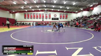 197 lbs Cons. Round 2 - Diara Spencer, Fresno State NCWA vs Jose Martinez, Fresno City College