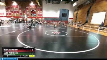 98 lbs Champ. Round 1 - Brayden Benander, Powell Middle School vs Wyatt Dunham, Lincoln Middle School