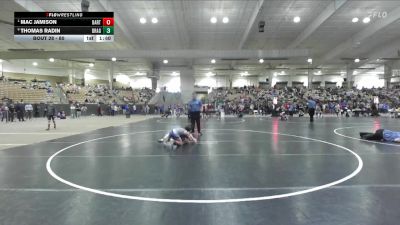 80 lbs Quarterfinal - Mac Jamison, TN Wrestling Academy vs Thomas Radin, Higher Calling Wrestling