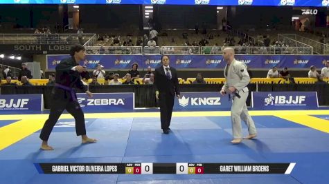 Garet William Broens vs Gabriel Victor Oliveira Lopes 2026 Pan Jiu Jitsu IBJJF Championship
