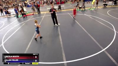 70 lbs Round 2 - Lincoln Booth, IA vs Kallen Miller, WI