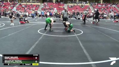 120 lbs Cons. Round 3 - Brantley Tootle, Mulvane Jr. Wrestling Club vs Isaac Walker, Derby Wrestling Club