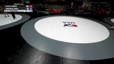 140 lbs Quarters - Alexa Torres, Golden West High School Wrestling vs Annyssa Lopez, Legacy Wrestling Center