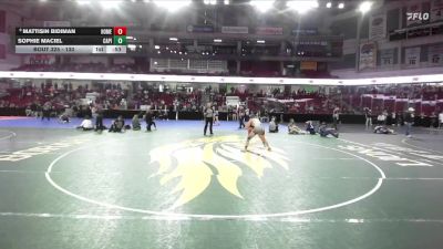 130 lbs Cons. Round 4 - Sophie Maciel, Capital vs Mattisin Bidiman, Homedale