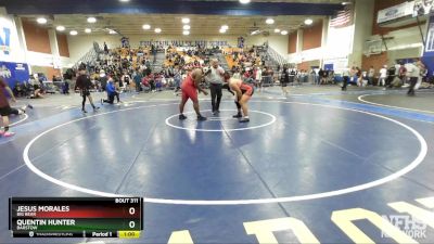285 lbs Cons. Round 2 - Jesus Morales, Big Bear vs Quentin Hunter, Barstow