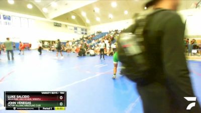 190 lbs Cons. Round 4 - John Venegas, Victor Villains Wrestling Club vs Luke Salcido, Villa Park High School Wrestli