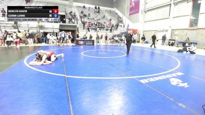 U20 Women - 68 lbs Cons. Round 5 - Berlyn Davis, CA vs Corin Lowe, OK