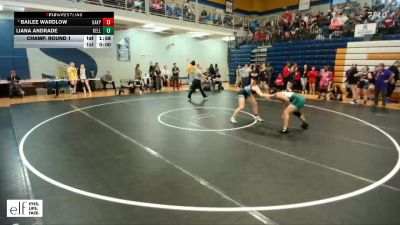 155 lbs. Champ. Round 1 - Liana Andrade, Chicago (Kelly) vs Bailee Wardlow, Oak Park