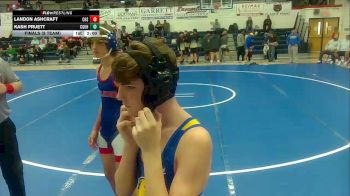 126 lbs Finals (8 Team) - Landon Ashcraft, Coolidge High School vs Kash Pruett, Casa Grande Union High School