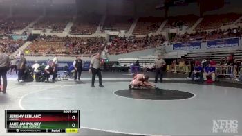 D1-157 lbs Semifinal - Jake Jampolsky, Mountain View Hs (Mesa) vs Jeremy LeBlanc, Liberty