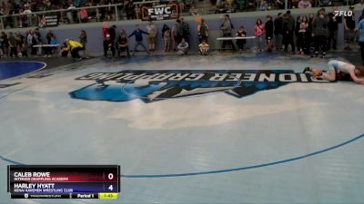 97 lbs Champ. Round 1 - Caleb Rowe, Interior Grappling Academy vs Harley Hyatt, Kenai Kavemen Wrestling Club