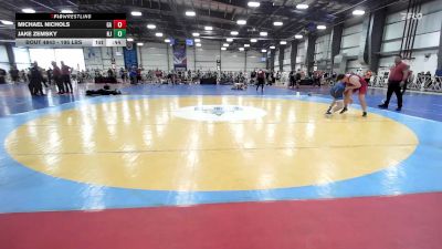 195 lbs Consi Of 8 #1 - Michael Nichols, GA vs Jake Zemsky, NJ