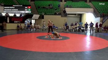 122 lbs Semifinals (8 Team) - Brandon Harman, Beauregard HS vs Mason Ruple, Springville