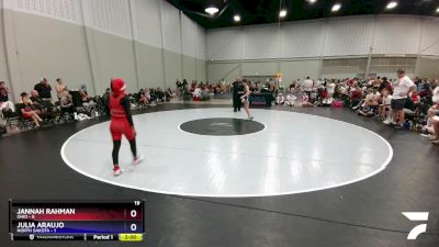 119 lbs Round 5 (6 Team) - Jannah Rahman, Ohio vs Julia Araujo, North Dakota