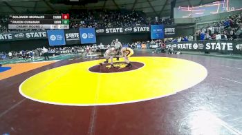 Boys 3A 150 lbs Champ. Round 2 - Solomon Morales, Enumclaw vs Paxon Cunanan, University