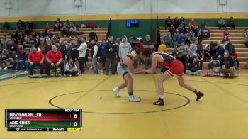 132 lbs Cons. Round 5 - ARIC CRISS, LOUISVILLE vs Braylon Miller, WAUSEON