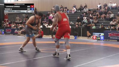 125kg Round 3 - Jorawar Dhinsa, Burnaby Mountain Wrestling Club vs Roger Li, Brock WC