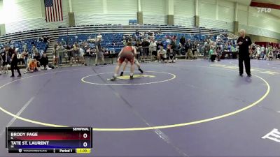106 lbs Semifinal - Brody Page, IL vs Tate St. Laurent, IN