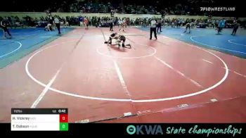 112 lbs Consi Of 8 #2 - Hayden Vickrey, Norman Grappling Club vs Talan Dobson, Mojo Grappling Academy