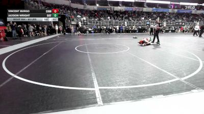 65 lbs Semifinal - Vincent Burgo, Commandos Wr Ac vs Jaxson Wright, Bartlesville WC