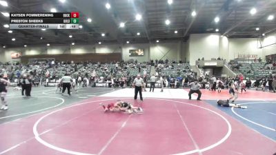 54 lbs Quarterfinal - Kaysen Pommerening, Buckaroo WC vs Preston Sheeks, Gold Rush Wrestling