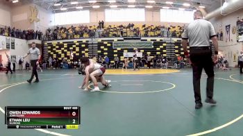 144 lbs Semifinal - Ethan Leu, GLENOAK vs Owen Edwards, JOHN GLENN