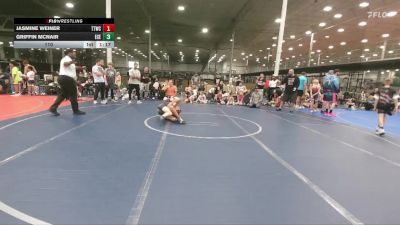 110 lbs Round 2 - Griffin Mcnair, East Carolina Elite vs Jasmine Weiner, Team Tugman WC