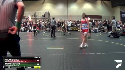 125 lbs Finals (8 Team) - Jacob Lootans, Team Gotcha Blue vs Nolan O`Shea, American Gladiators-Storm