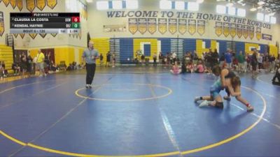 120 lbs 1st Place Match - Kendal Haynie, Daughters Of Zion vs Claudia La Costa, Westside Wrestling Club