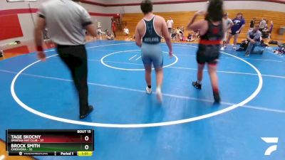 205 lbs Round 5 (6 Team) - Tage Skocny, Spartan Mat Club vs Brock Smith, Chickasha