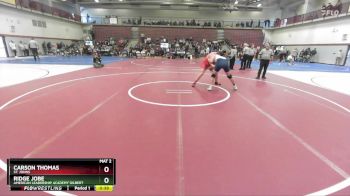 215 lbs Cons. Semi - Carson Thomas, St. Johns vs Ridge Jobe, American Leadership Academy Gilbert