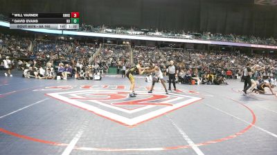 6A 165 lbs Semifinal - David Evans, Northern Guilford High School vs Will Varner, Kings Mountain High School