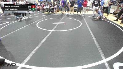 46 lbs Final - Aston Amatucci, Team Tulsa Wrestling Club vs Cody Hawkins, HURRICANE WRESTLING ACADEMY
