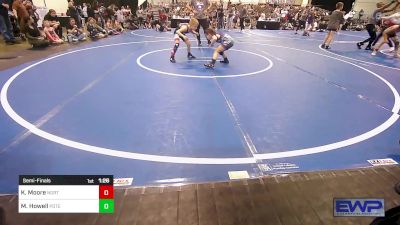 59 lbs Semifinal - Kolby Moore, North DeSoto Wrestling Academy vs Marleigh Howell, Poteau Youth Wrestling Academy