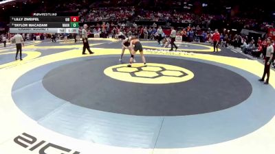 G-100 lbs Champ. Round 1 - Lilly Zweifel, G-Gibsonburg vs Taylor MacAdam, G-Madison