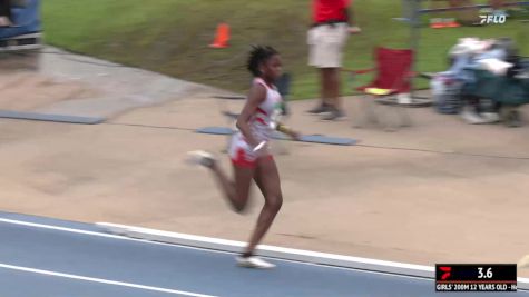 Youth Girls' 200m, Finals 2 - Age 12