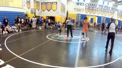 120 lbs Champ. Round 2 - Bryson Dunlap, Lake City Wrestling Club vs Elijah Hattaway, Camden County Outsiders