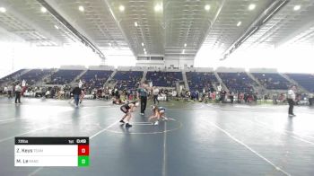 72 lbs 2nd Place - Zanyah Keys, Team Aggression vs Maizie Le, Rancho Bernardo WC