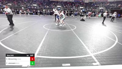 138 lbs Quarterfinal - Evan Browning, Central Kentucky Wrestling Academy vs Finn Janssen, Wilson Central